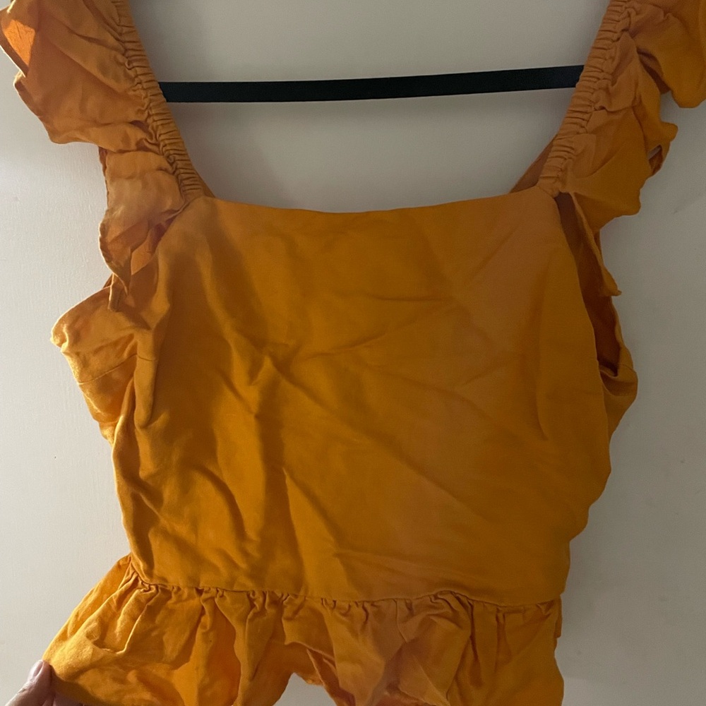 Express Vibrant Orange Blouse